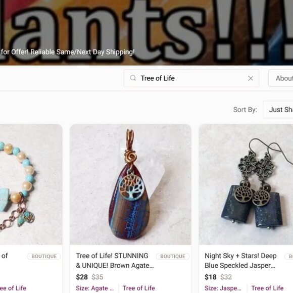 Handmade "Tree of Life" Jewelry! Celebration of Life & Prosperity & Blessings! - Picture 2 of 2